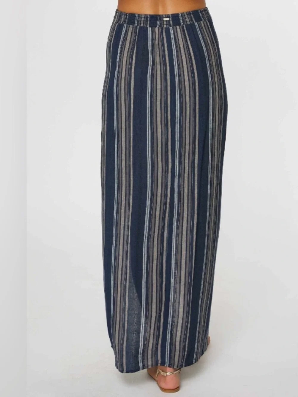 O'Neill Hanalei Stripe Swimsuit Coverup Skirt in Slate Blue NWT Size Large